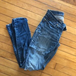 Naturally distressed Levi’s Bold Curve Jeans